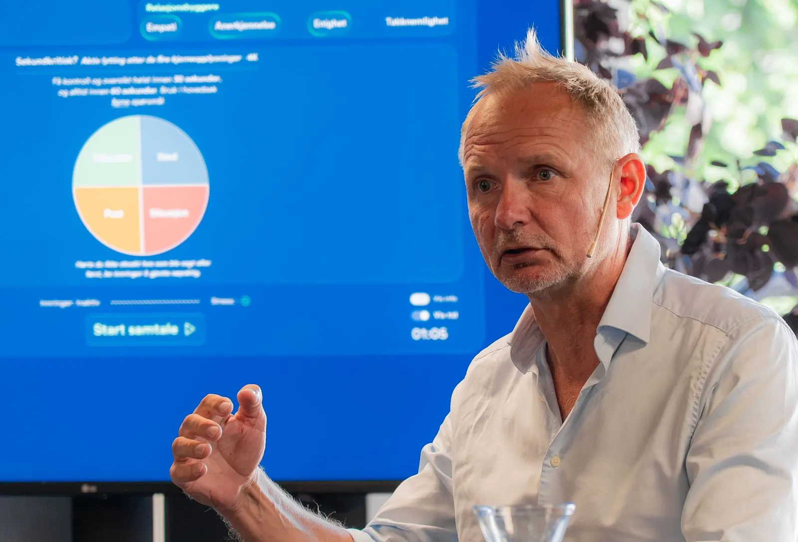 Bård Fossli Jensen snakker på Arendalsuka